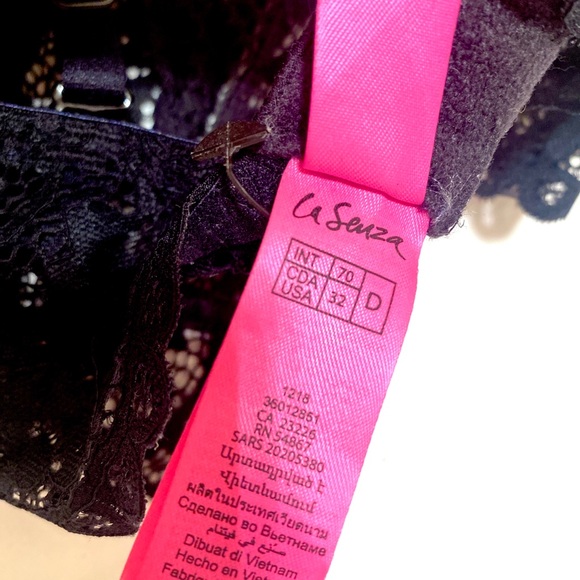 LaSenza Black & Pink push-up Bra - Picture 3 of 3